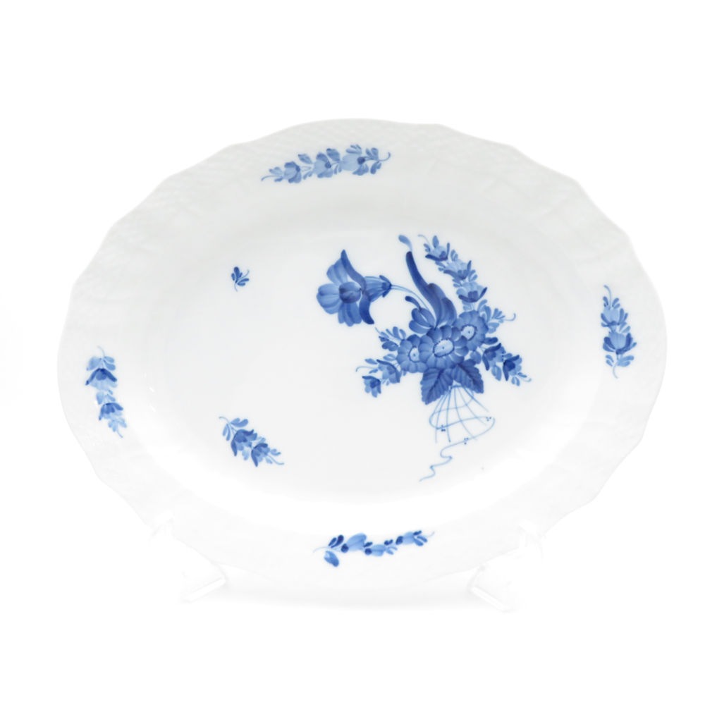 ROYAL COPENHAGEN ロイヤルコペンハーゲン ブルーフラワーカーブ 375 オーバルプレート 1枚 36cm 大皿 プラター ディッシュ SU10160J1 【中古】