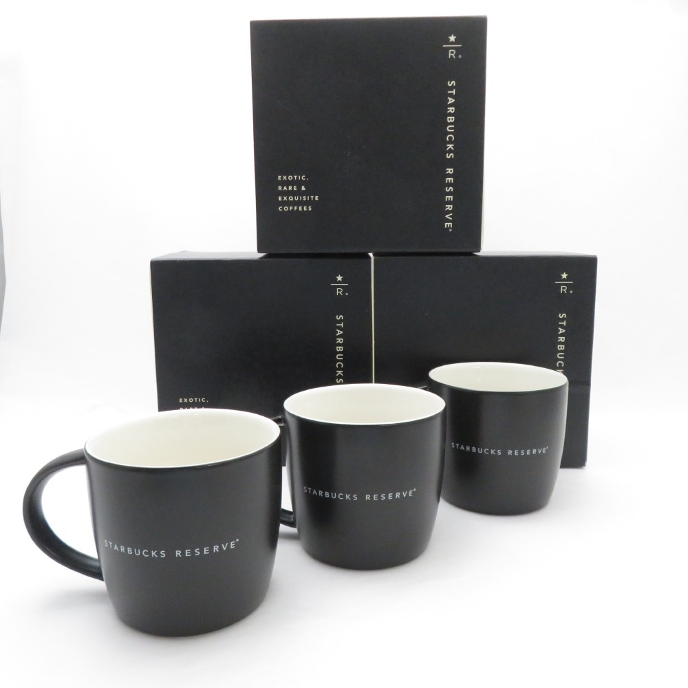 未使用 STARBUCKS スターバックス マグカップ 3点 セット リザーブ サイズS SM3581Q3 【中古】