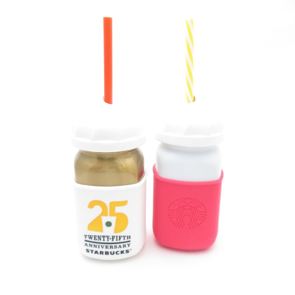 未使用 STARBUCKS スターバックス ホイップキャップ ステンレスジャータンブラー 2点 セット 水筒 472ml シリコン 25th SO2683E1 【中古】