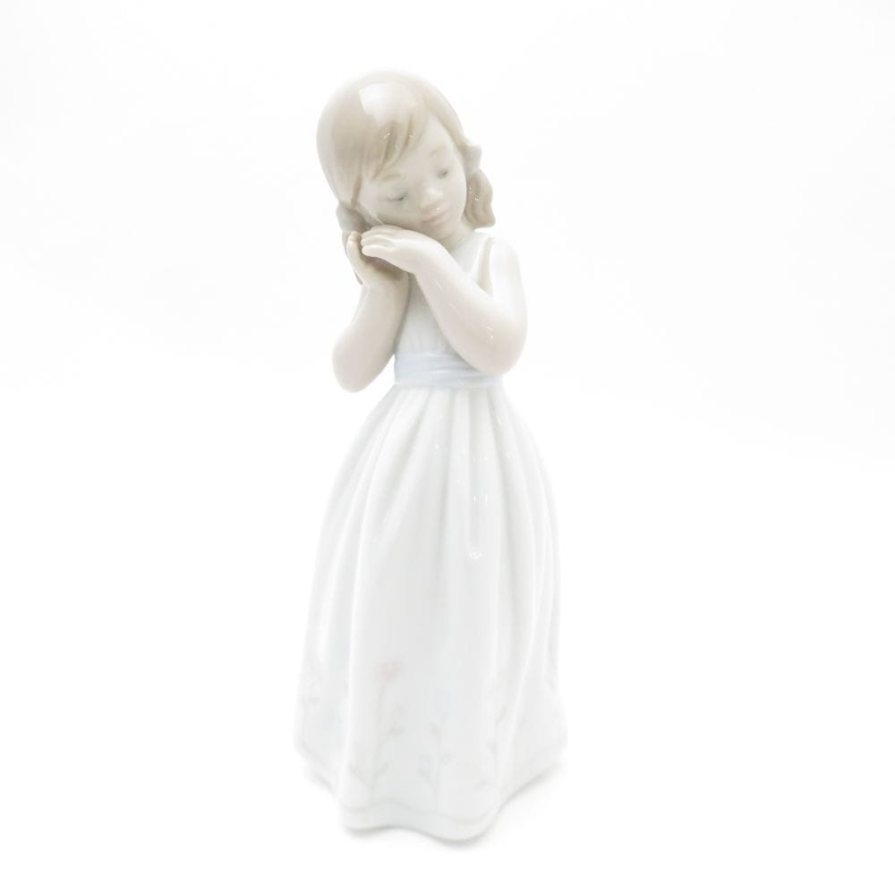 美品 LLADRO リヤドロ 6973 我が家のプリンセス フィギュリン 女の子 置物 陶器人形 オブジェ インテリア SY11221D2 【中古】
