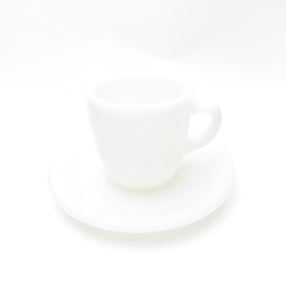 Fire-King ファイヤーキング ストレートカップ＆ソーサー レストランウェア 激レア 1950～1960年代 USA ヴィンテージ SU10707S1 【中古】