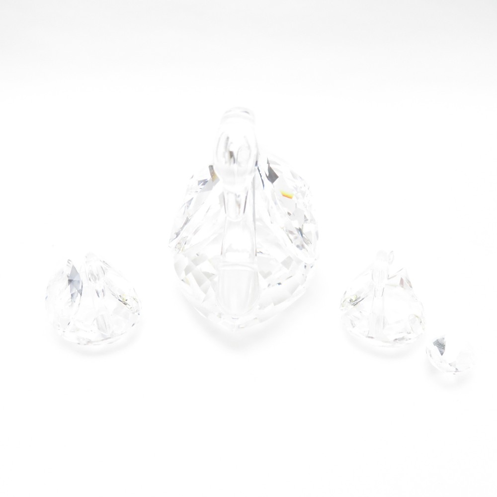 SWAROVSKI スワロフスキー フィギュリン 3点 セット スワン 白鳥 SM3710U2 【中古】
