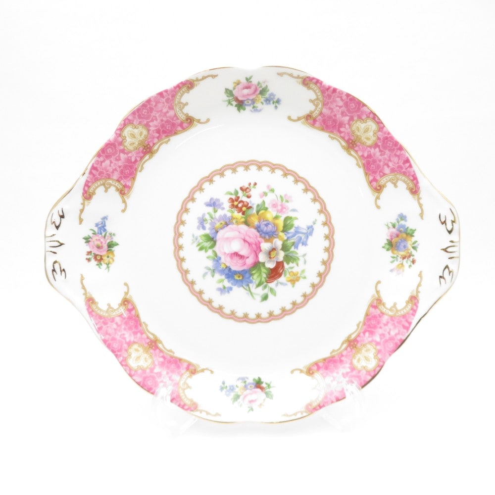 美品 ROYAL ALBERT ロイヤルアルバート レディカーライル BBプレート 大皿 26cm SY11627A3 【中古】