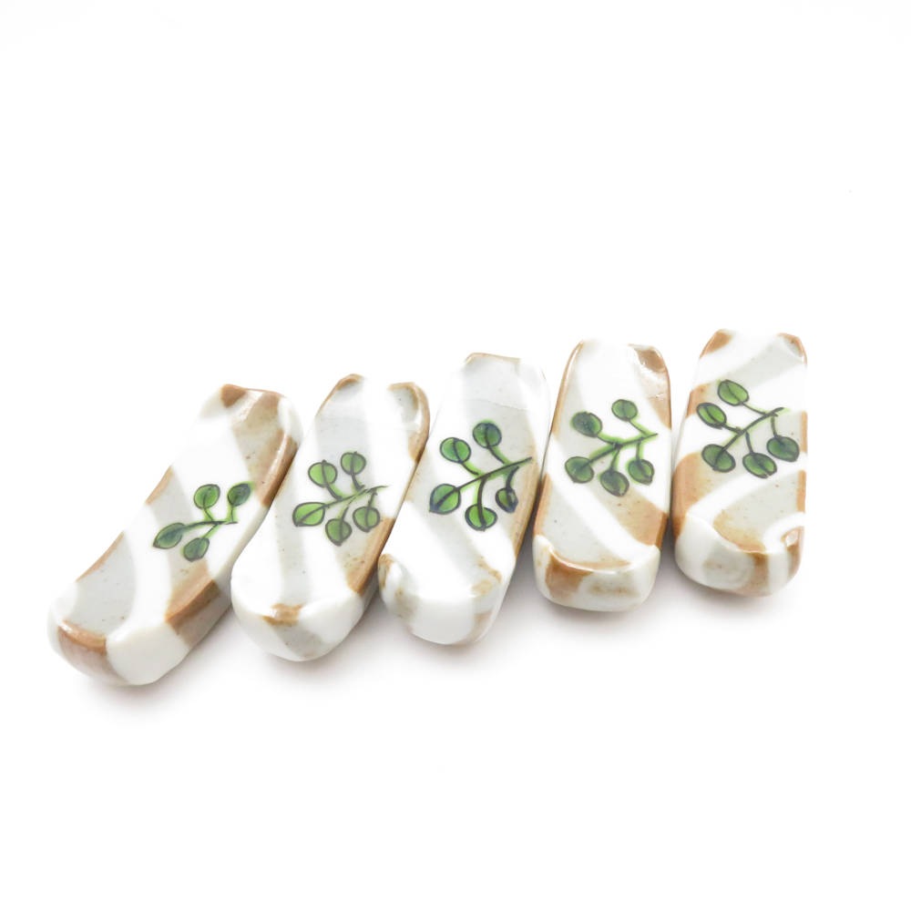 美品 九谷焼 箸置き 5点 SY12066S2 【中古】