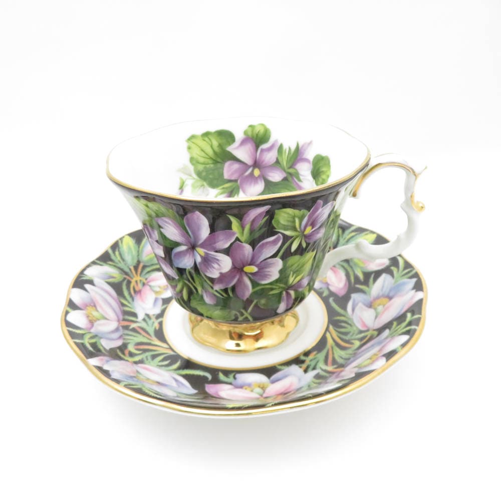 美品 ROYAL ALBERT ロイヤルアルバート プロヴィンシャルフラワーズ カップ＆ソーサー 1客 コーヒー SO2890C1 【中古】