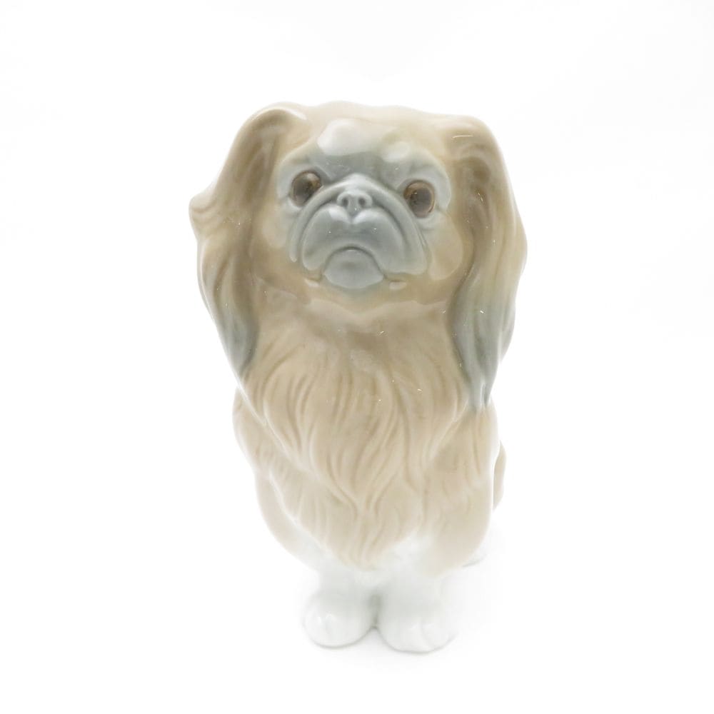 美品 LLADRO リヤドロ ペキニーズ 皇帝の抱き犬 フィギュリン 1点 犬 置物 人形 陶磁器 レア 希少 オブジェ SU11075S3 【中古】