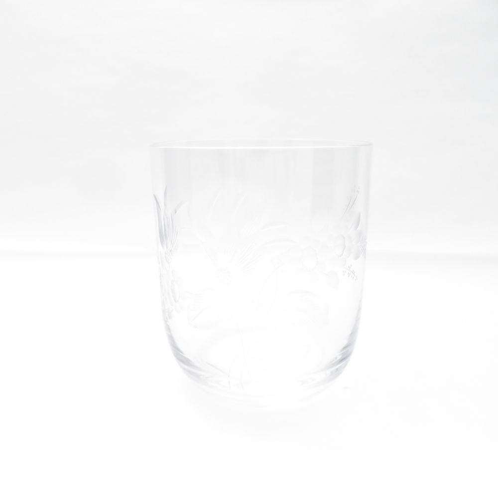 美品 Meissen Crystal マイセンクリスタル タンブラー クリスタル グラス フラワー SY11540G2 【中古】