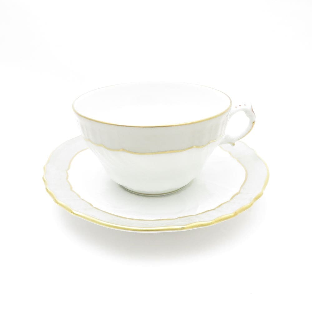 美品 Richard Ginori リチャードジノリ ベッキオグレース ティーカップ＆ソーサー SY12327J1 【中古】