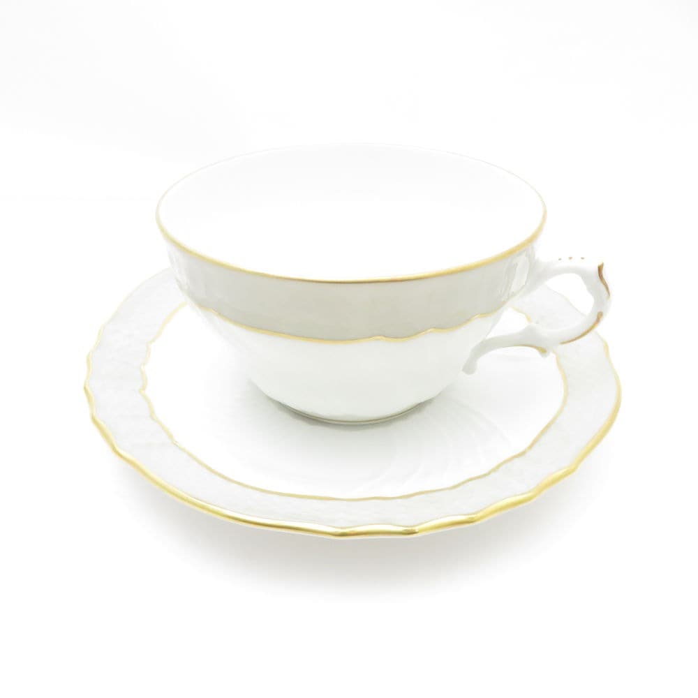 美品 Richard Ginori リチャードジノリ ベッキオグレース ティーカップ＆ソーサー SY12328J1 【中古】