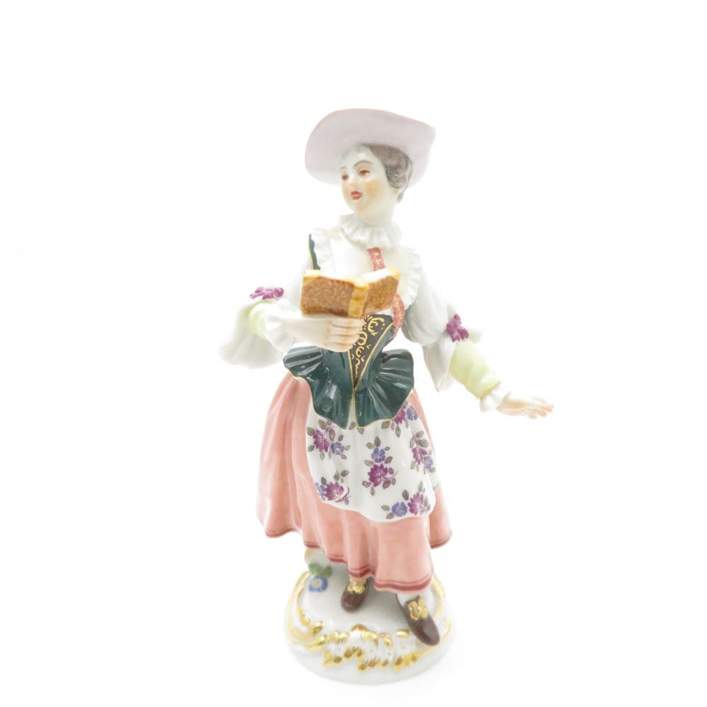 未使用 MEISSEN マイセン 60043 ギャランオーケストラ フィギュリン 女性 置物 インテリア SM3805S3 【中古】