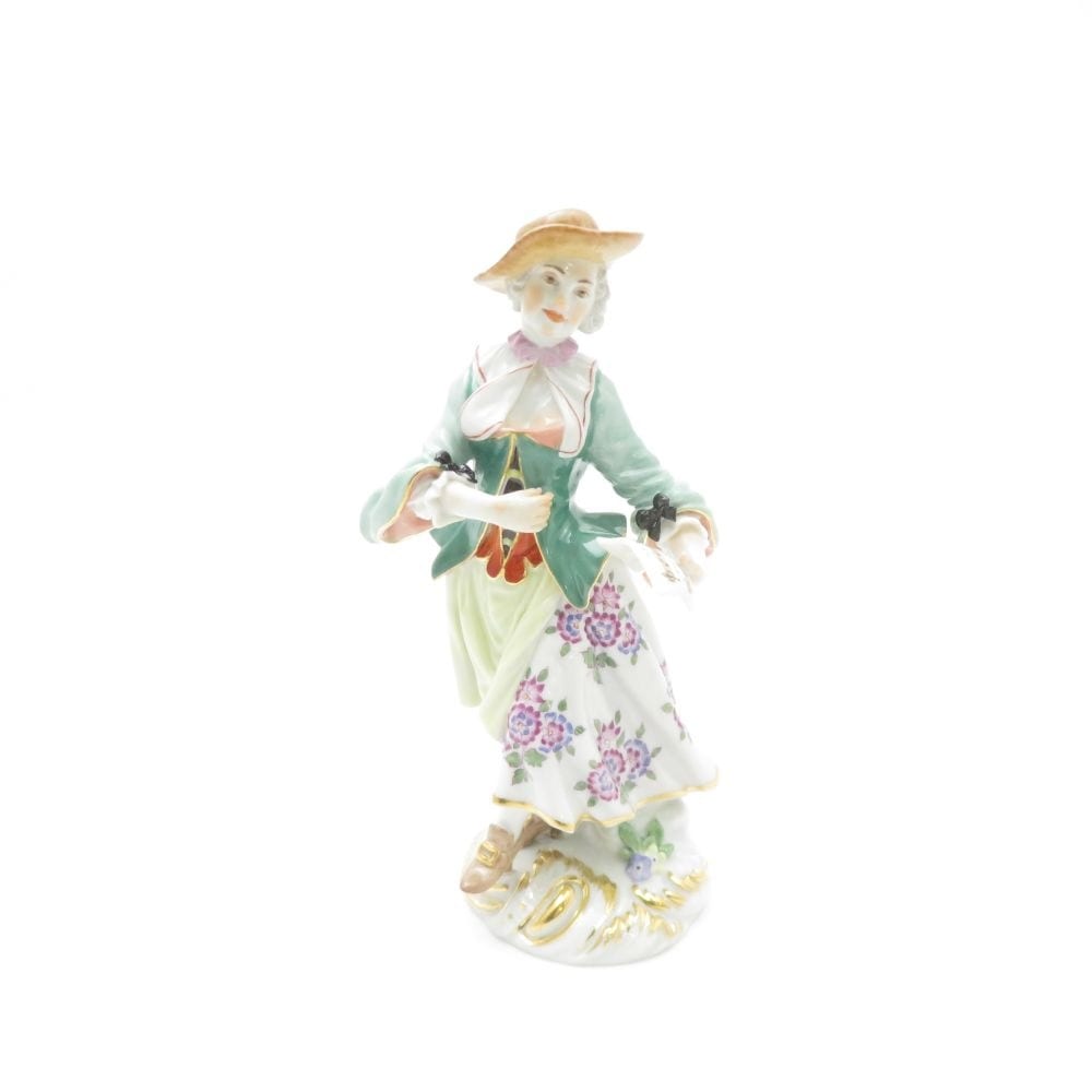 未使用 MEISSEN マイセン 60033 フィギュリン 女性 置物 インテリア SM3806S3 【中古】