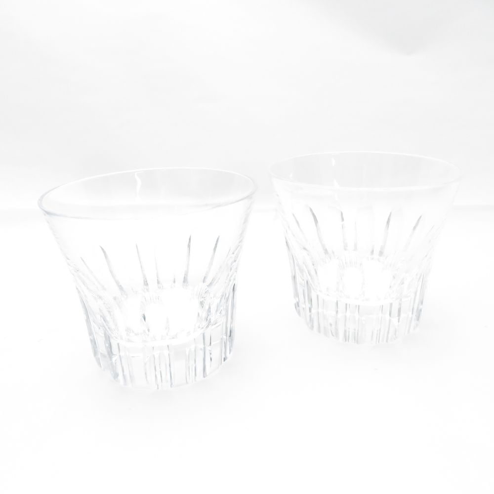 美品 Baccarat バカラ エトナ タンブラー 2点 クリスタル ロックグラス オールドファッション ペア SY12392B3 【中古】