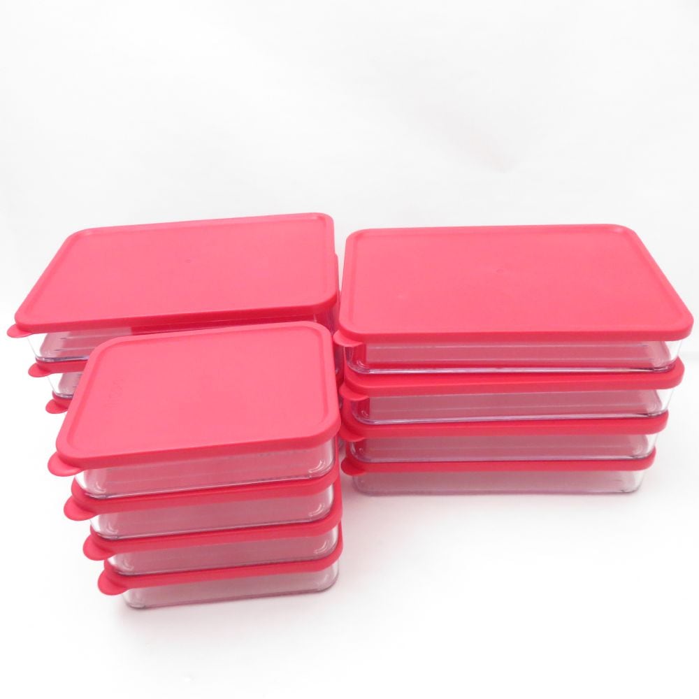 未使用 Viva RISE Viva Flat Flat ビバ フラット フラット 密閉保存容器 12点 600ml×8 & 300ml×4 セット SY12364E1 【中古】