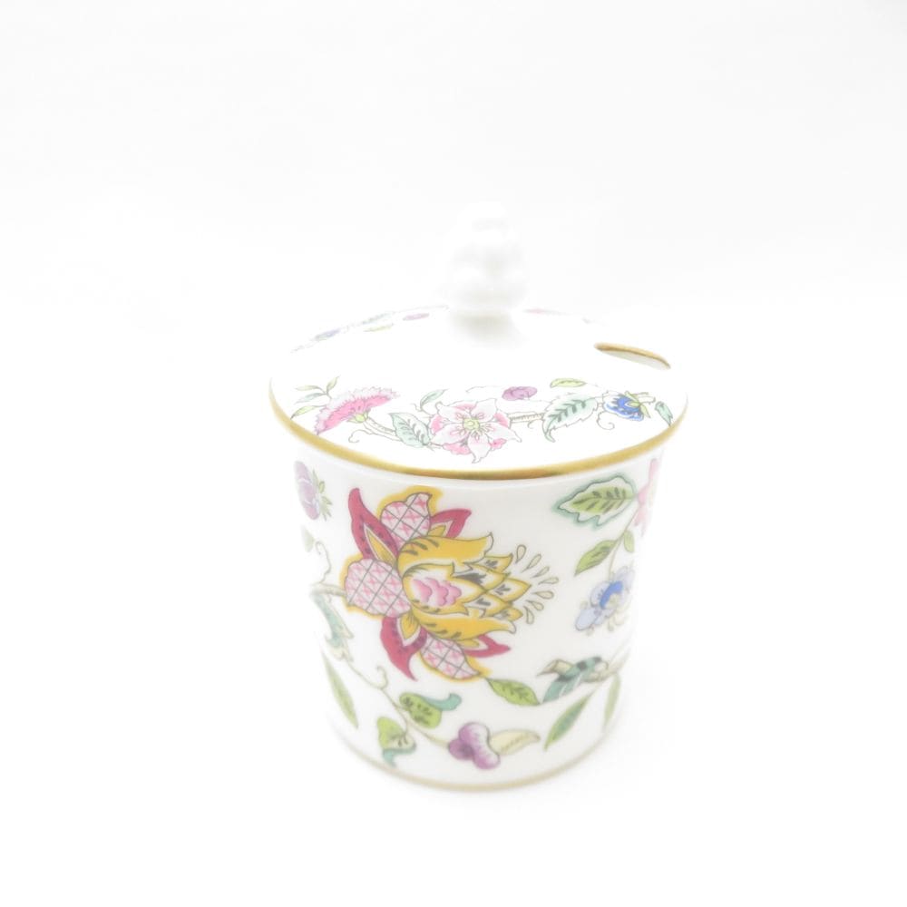 MINTON ミントン ハドンホール ゴールド シュガーポット 1点 ジャム 蓋付 小物入れ 金彩 英国 SU11960L1 【中古】