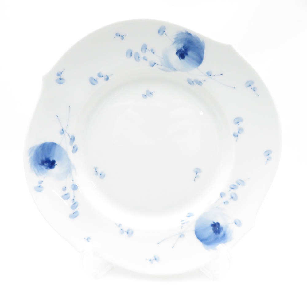 美品 MEISSEN マイセン 青い花 614701／28472 中皿 1枚 プレート ブルーフラワー テーブルウェア SU11584V1 【中古】