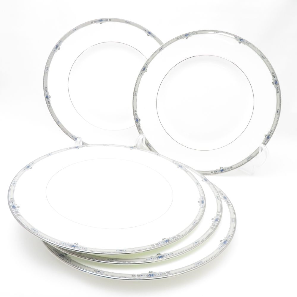 美品 WEDGWOOD ウェッジウッド アムハースト 大皿 5枚 セット 20cmプレート ディナー パーティー SU11948K1 【中古】