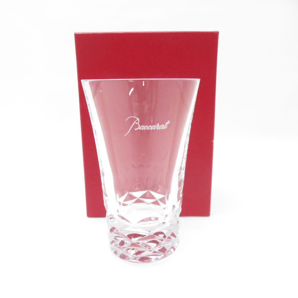 美品 Baccarat バカラ ブラーヴァ グラスジャパン クリスタル コップ 冷茶 ビール ジュース SY12499D1 【中古】