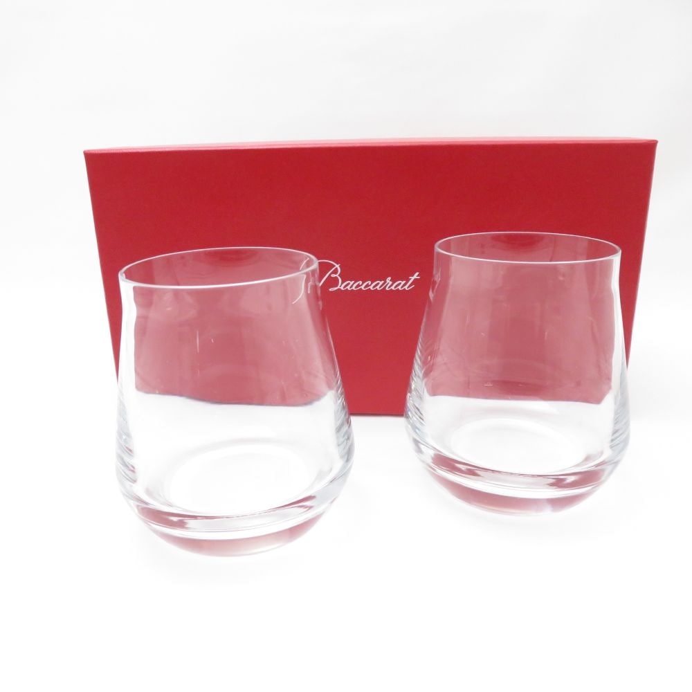 美品 Baccarat バカラ シャトーバカラ ワインタンブラー 2客 クリスタル ペア スモール S グラス H9 SU11921U2 【中古】