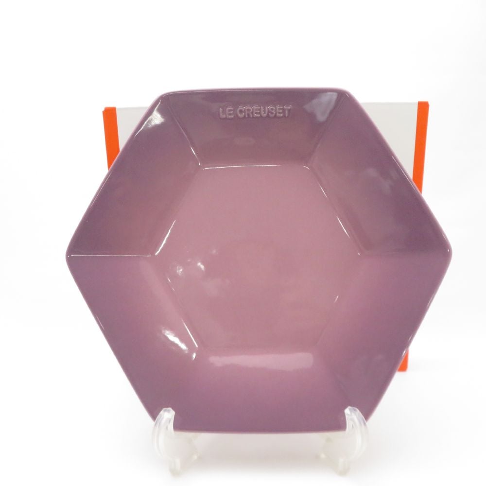 美品 Le Creuset ルクルーゼ Large Hexagon Plate ヘキサゴンプレート 1枚 26cmプレート 六角皿 大皿 SY12521P1 【中古】