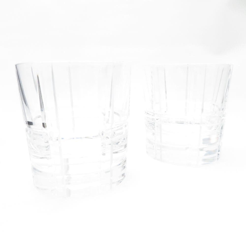 Christofle クリストフル スコティッシュ ロックグラス 2点 ペア SC7772H2 【中古】