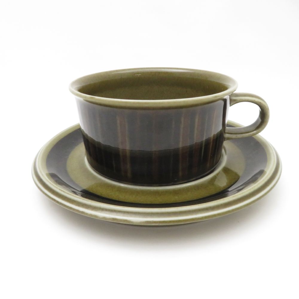 難有 ARABIA アラビア コスモス ティーカップ＆ソーサー 北欧 旧刻印 ウラ・プロコッペ SC7794Q1 【中古】