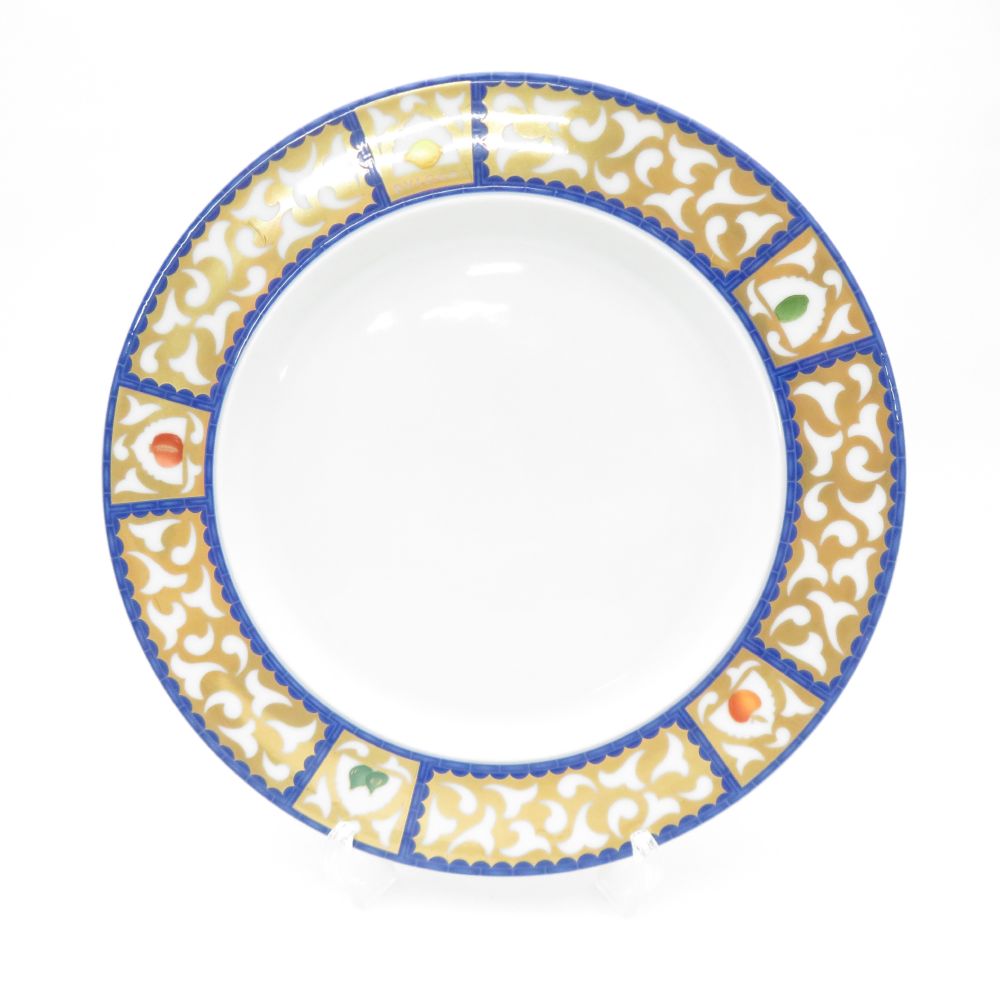 BVLGARI ×Rosenthal ブルガリ×ローゼンタール ローゼンタール フルッタアラフィネストラ 中皿 23cmプレート パン SO3364V2 【中古】