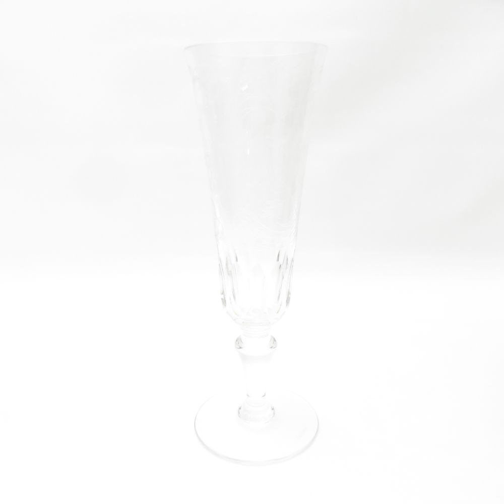 美品 Baccarat バカラ パルメ シャンパングラス クリスタル H17 SY12688V2 【中古】