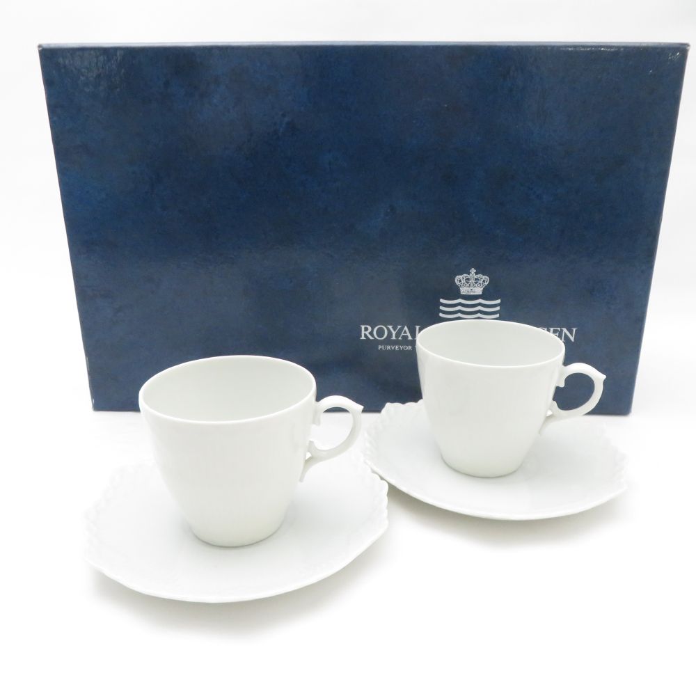 ロイヤルコペンハーゲン ホワイトフルーテッド フルレース