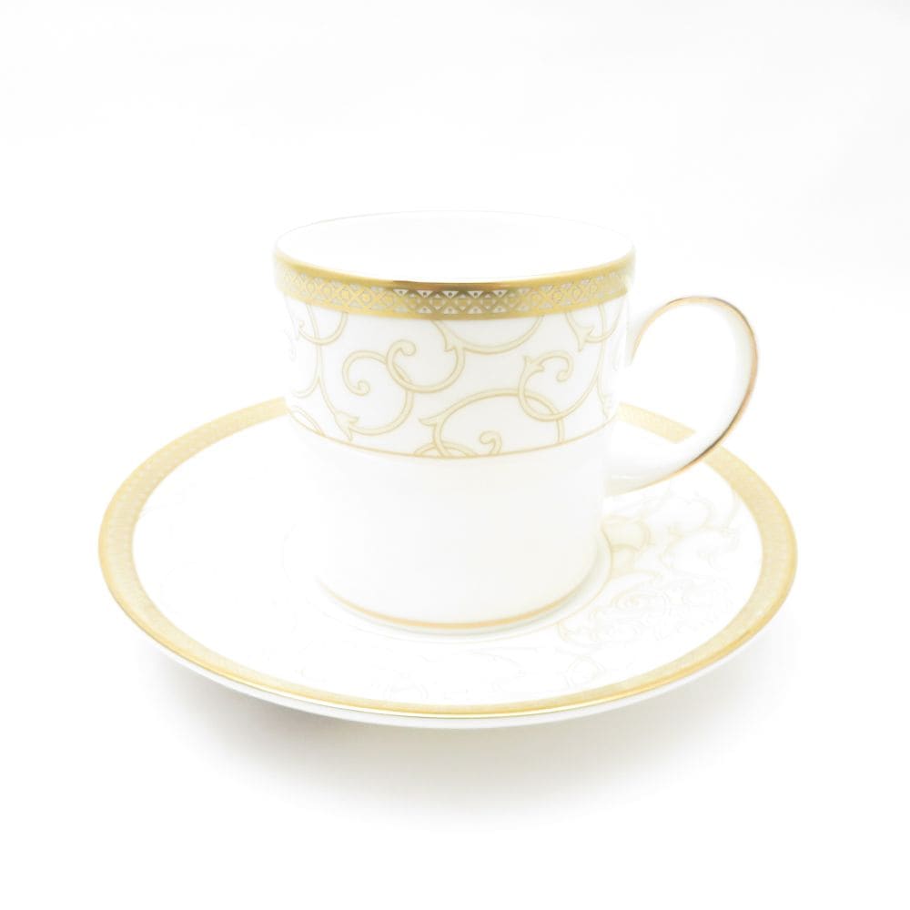 未使用 WEDGWOOD ウェッジウッド セレスティアルゴールド コーヒーカップ＆ソーサー 1客 キャン 珈琲 金彩 廃盤 レア 希少 SU12141X2 【中古】