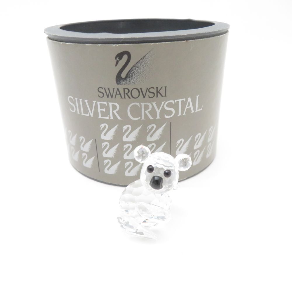 美品 SWAROVSKI スワロフスキー フィギュリン 1点 コアラ 置物 クリスタルオブジェ SU12331R1 【中古】
