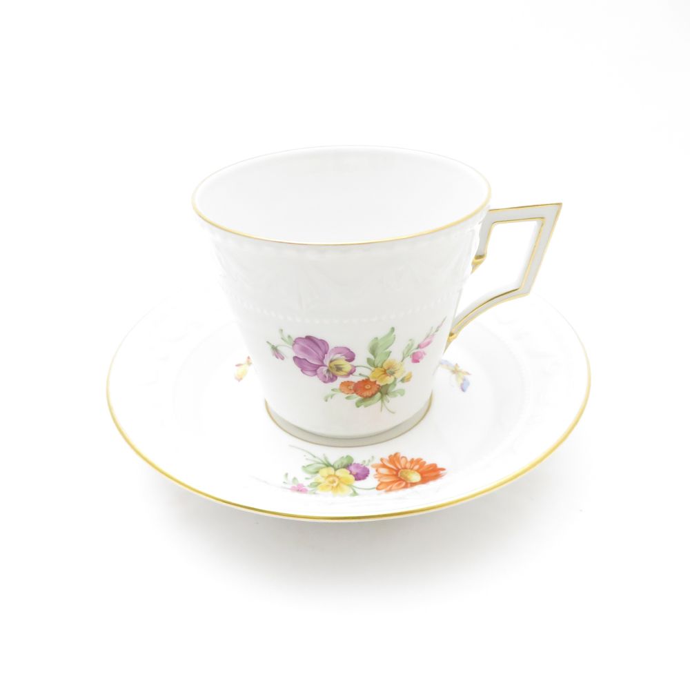 未使用 KPM BERLIN KPMベルリン クアランド カップ＆ソーサー フラワー ティー コーヒー SO3371P1 【中古】