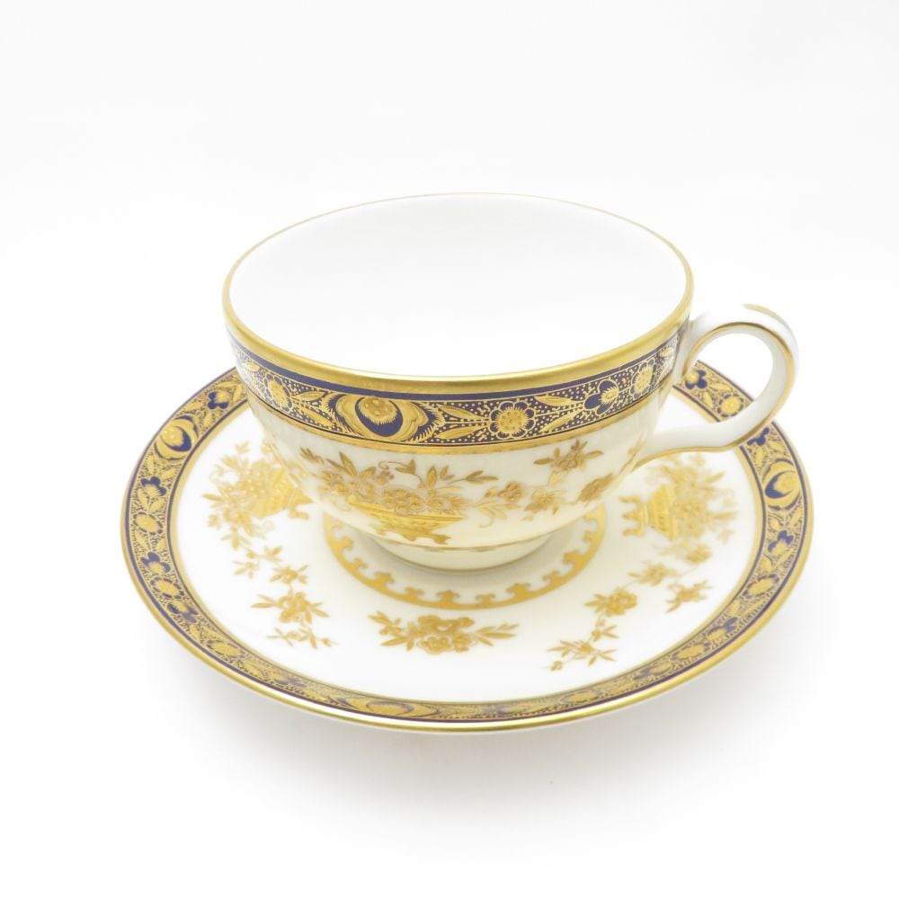 未使用 MINTON ミントン ダイナスティ ティーカップ＆ソーサー ティー コーヒー 金彩 SO3375P1 【中古】