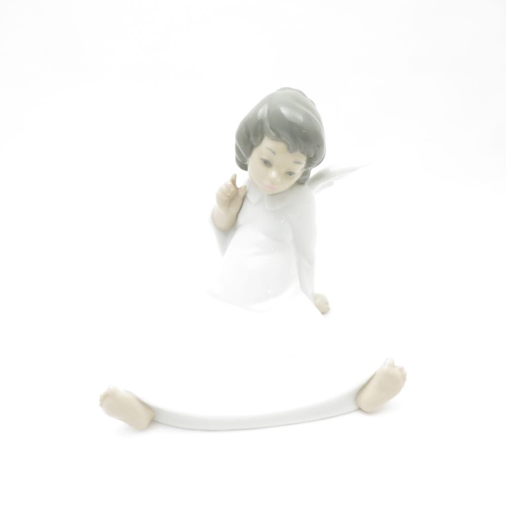 LLADRO リヤドロ 4962 天使の考え事（えーと、それは） フィギュリン 置物 陶器人形 天使 SC7980C2 【中古】