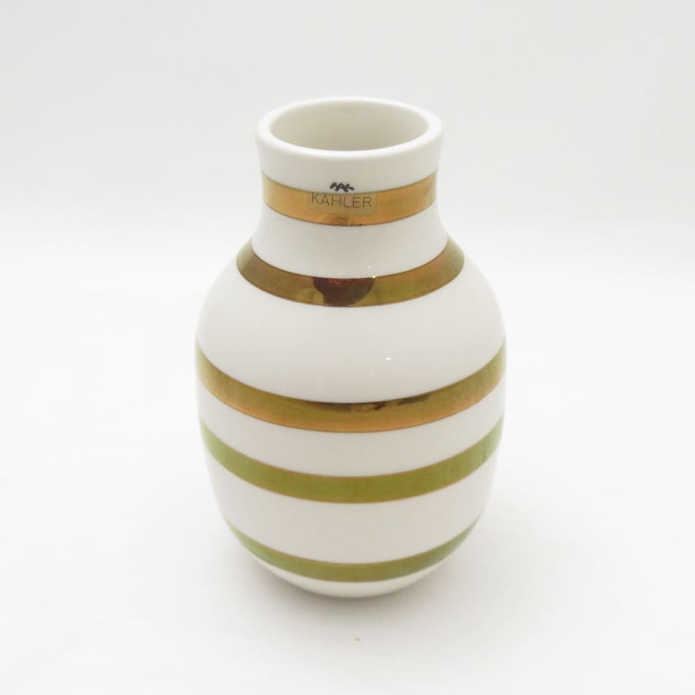 美品 KAHLER ケーラー Omaggio オマジオ 175AR フラワーベース 周年限定 花瓶 一輪挿し 北欧 インテリア SU12557B4 【中古】