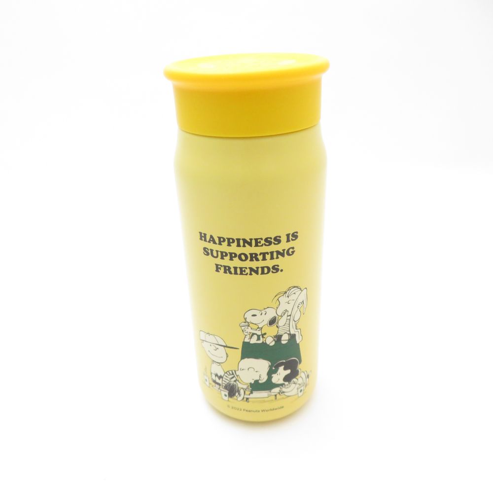 美品 STARBUCKS スターバックス HAPPINESS IS SUPPORTING FRIENDS スヌーピー ステンレスタンブラー 355ml ピーナッツ スタバ コーヒー ボトル SU12576L1 【中古】