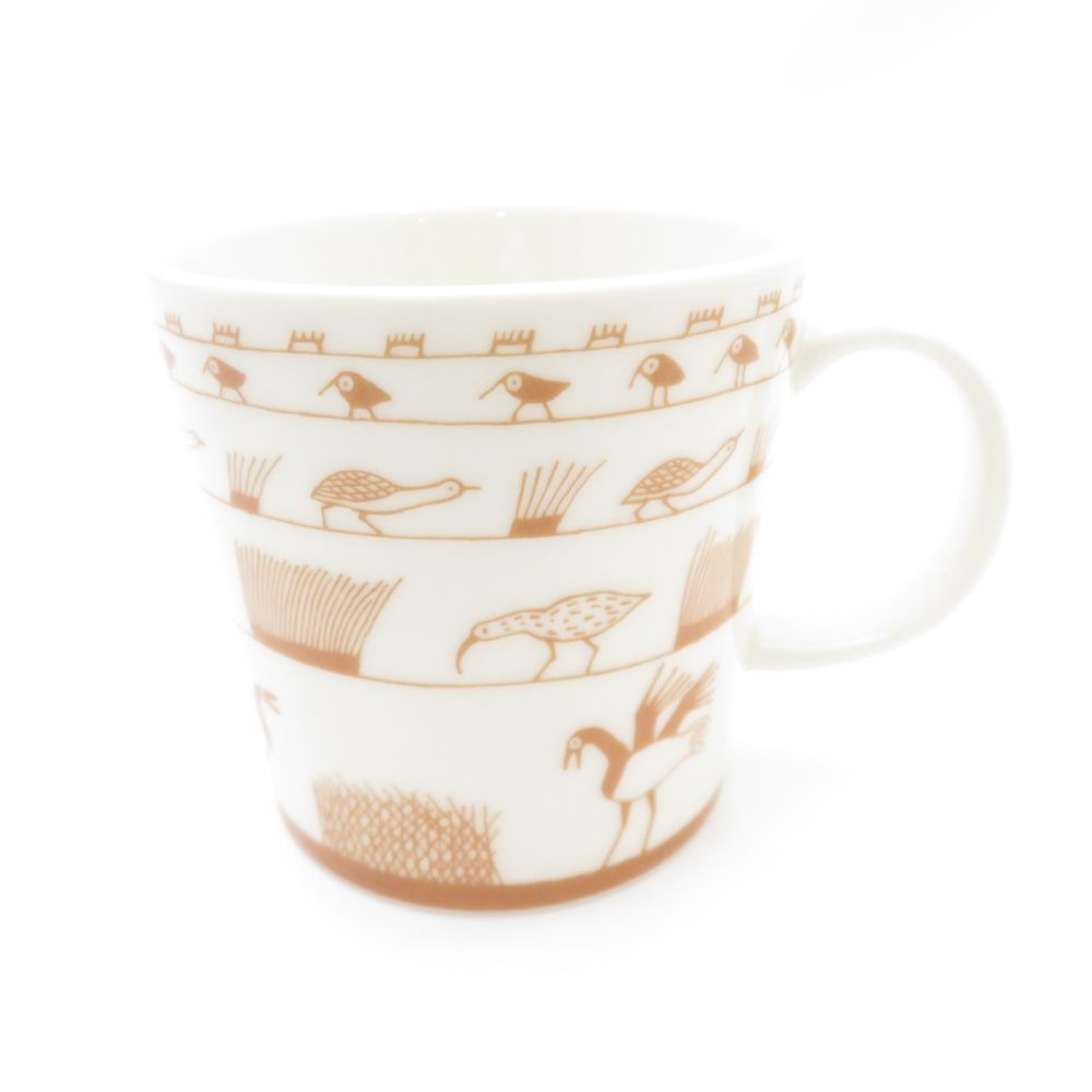 美品 iittala イッタラ オイバ・トイッカ 50周年記念 バード マグカップ ブラウン ティー コーヒー 北欧 限定 廃盤 SU12314Q1 【中古】