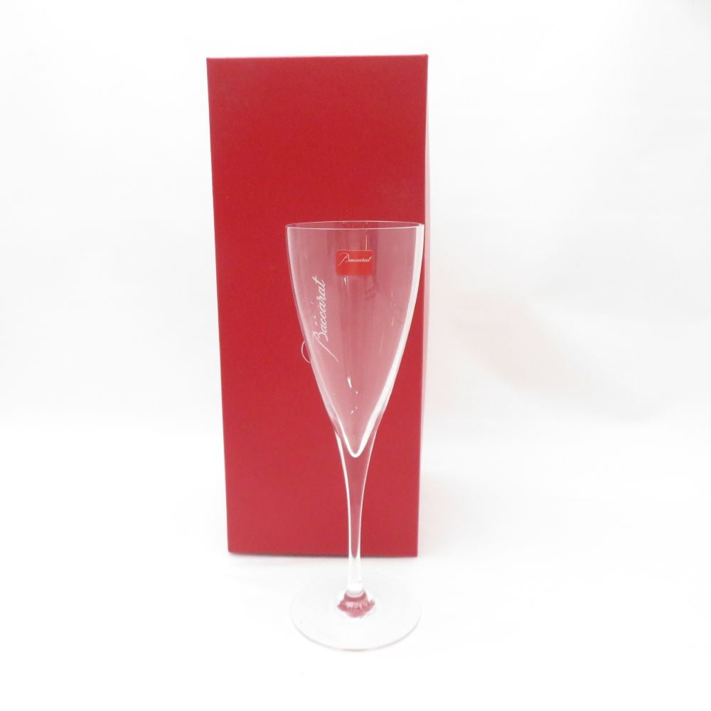 美品 Baccarat バカラ ドン ペリニョン シャンパングラス クリスタル H20.5cm シャンパンフルート SC7943L1 【中古】