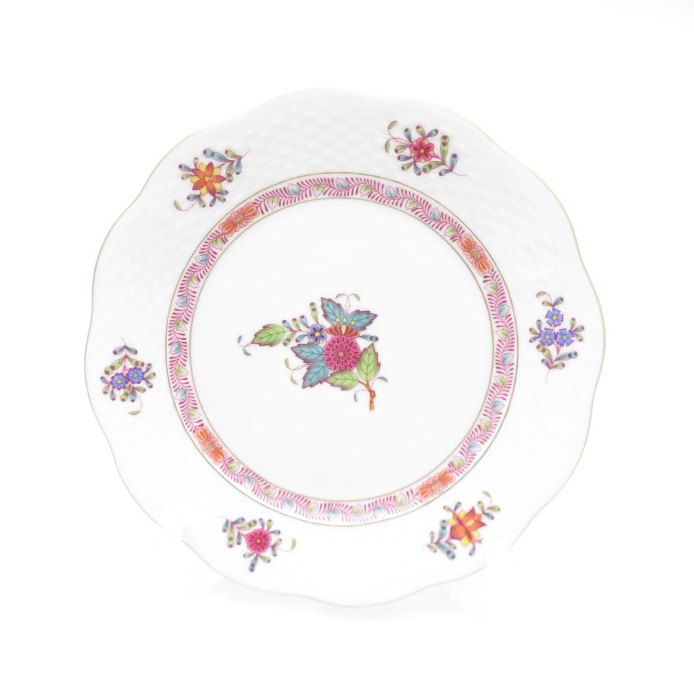 未使用 Herend ヘレンド アポニーフラワー AF 中皿 19cmプレート SC8009V1 【中古】