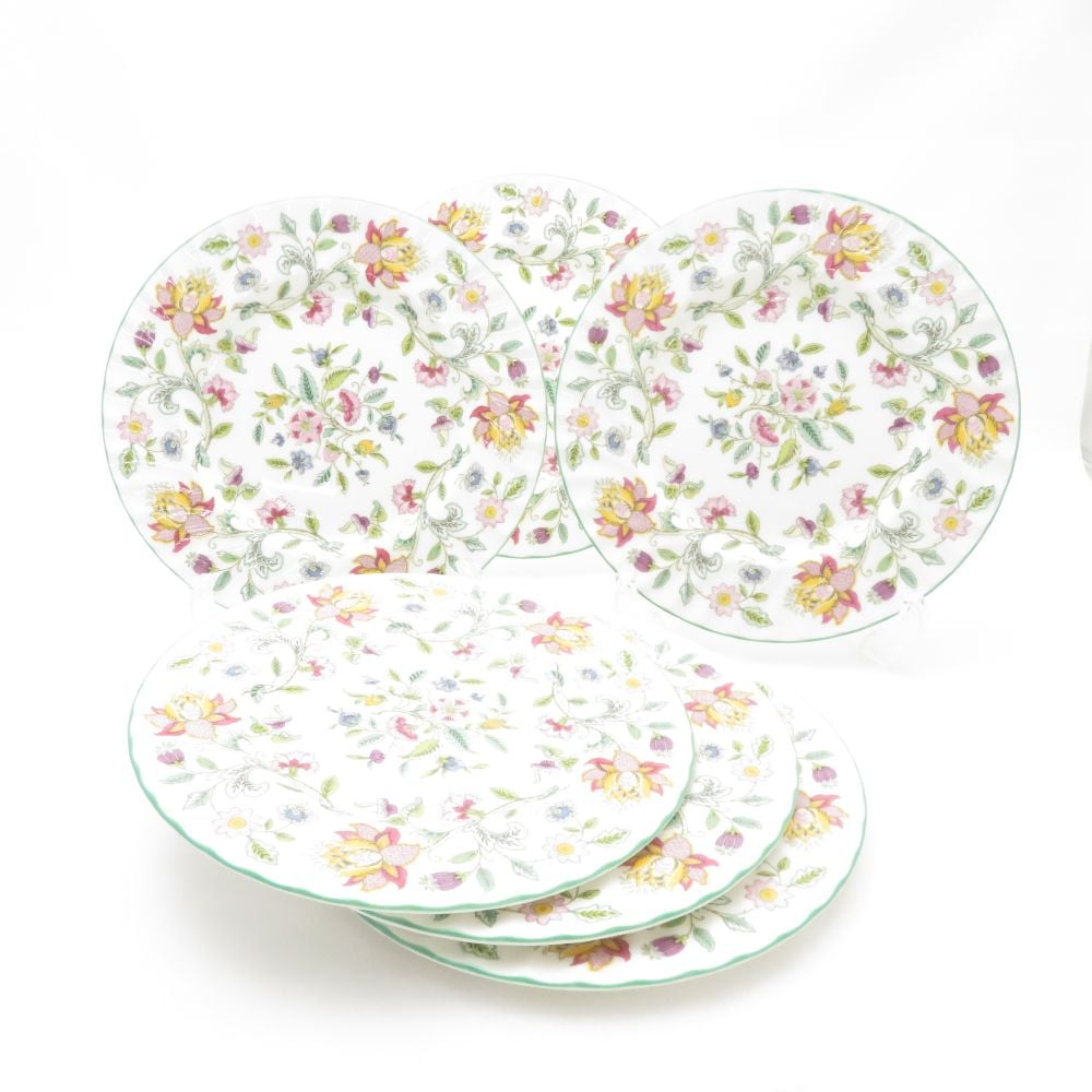 MINTON ミントン ハドンホール 中皿 6枚 セット 20cmプレート サラダ SC8110H2 【中古】