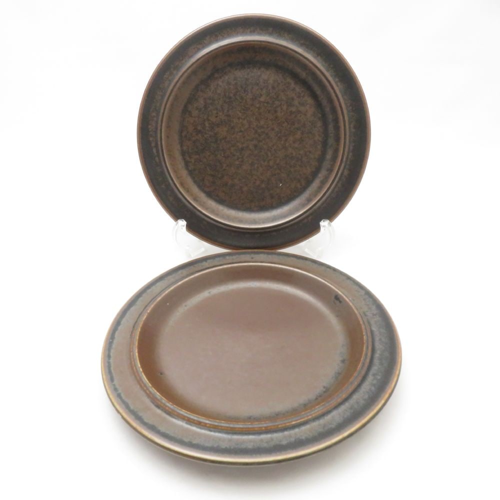 美品 ARABIA アラビア ルスカ 中皿 2枚 ペア 20cmプレート 北欧 王冠マーク 旧ロゴ SM4191J1 【中古】