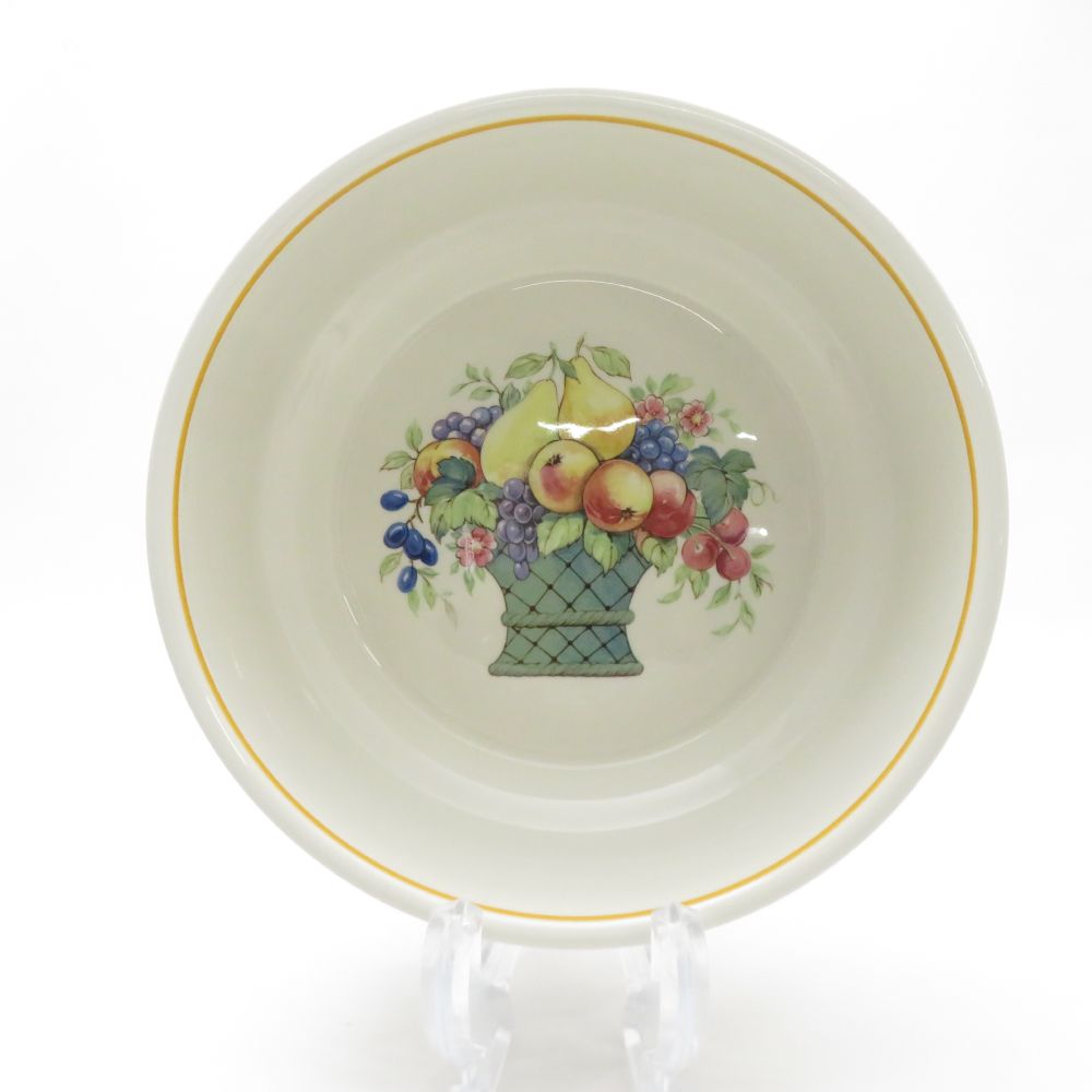 美品 Villeroy&Boch ビレロイ＆ボッホ バスケット ボウル 21cm 大鉢 深皿 ヴィンテージ 廃盤 SU12445B1 【中古】