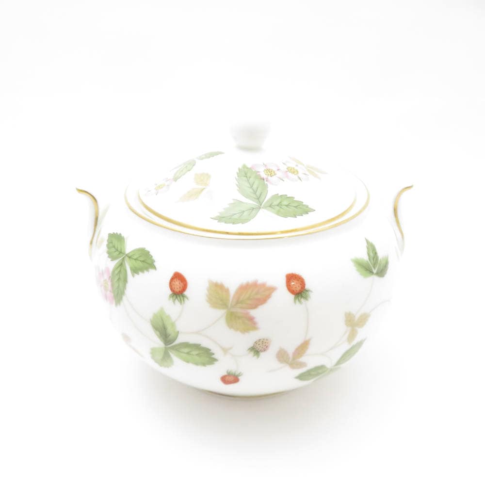 美品 WEDGWOOD ウェッジウッド ワイルドストロベリー シュガーポット 1点 SY12781B2 【中古】