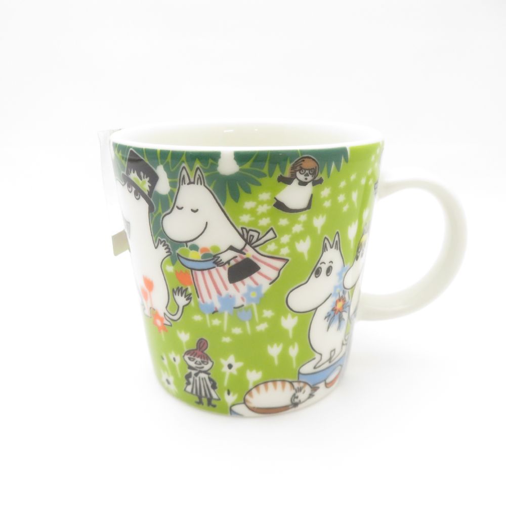 未使用 ARABIA アラビア TOVE 100 メガネなし マグカップ 限定 記念 レア 旧ロゴ 北欧 SO3448D2 【中古】