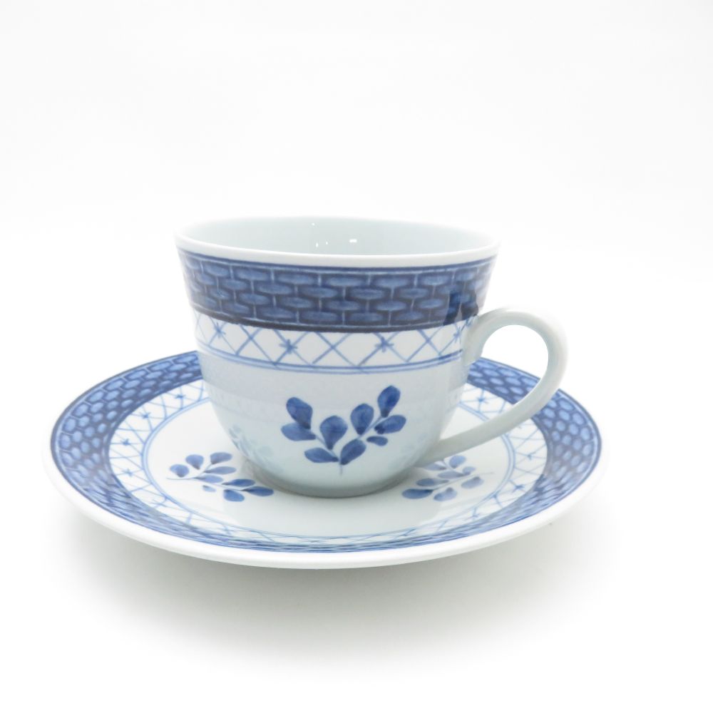 美品 ROYAL COPENHAGEN ロイヤルコペンハーゲン トランクェーバー モカカップ＆ソーサー デミタス コーヒー 珈琲 テーブルウェア SU12505J2 【中古】