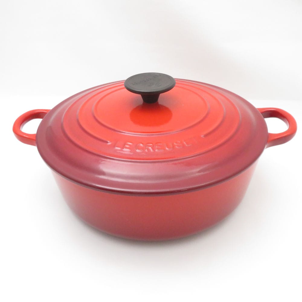 Le Creuset ルクルーゼ ココット ジャポネーズ 両手鍋 24cm ホーロー SM4207A3 【中古】