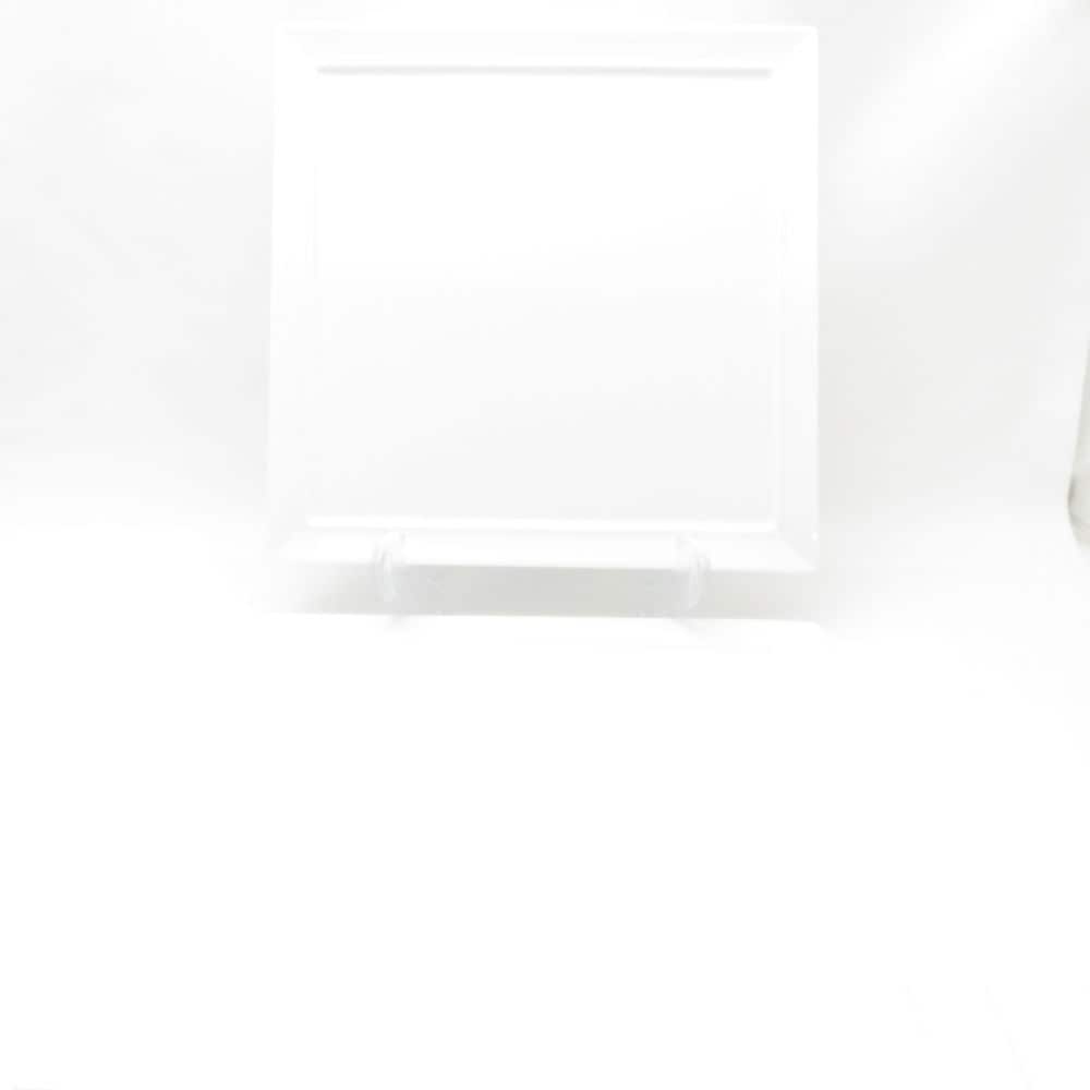 BERNARDAUD LIMOGES ベルナルドリモージュ Fusion フュージョン サービスプレート 2枚 白磁 ペア 角型 Tonga 大皿 ディナー SU12662E1 【中古】