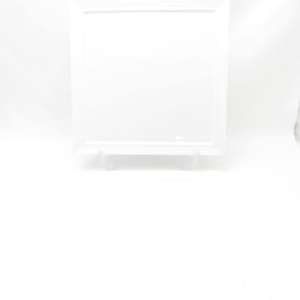 美品 BERNARDAUD LIMOGES ベルナルドリモージュ Fusion フュージョン サービスプレート 2枚 白磁 ペア 角型 Tonga 大皿 ディナー SU12663E1 【中古】