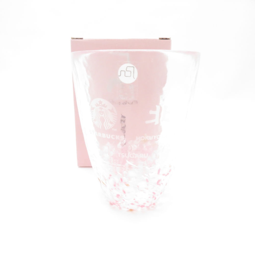 未使用 STARBUCKS スターバックス JIMOTO made 津軽びいどろ 北洋硝子 青森 弘前 HIROSAKI グラス ガラス 266ml コップ タンブラー スタバ 伝統工芸 SU12659K1 【中古】