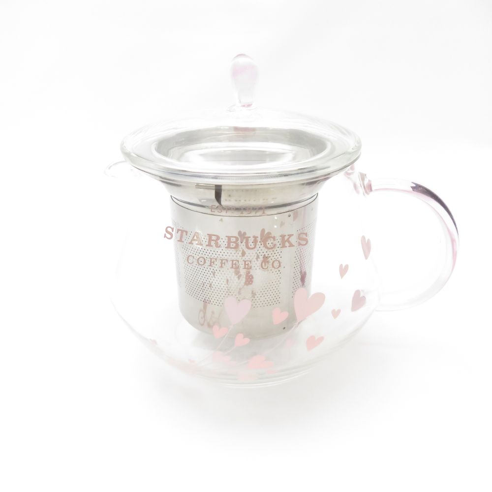美品 STARBUCKS スターバックス ラブバルーン グラス ティーポット 1点 スタバ 海外 限定 ガラス SC8082A1 【中古】