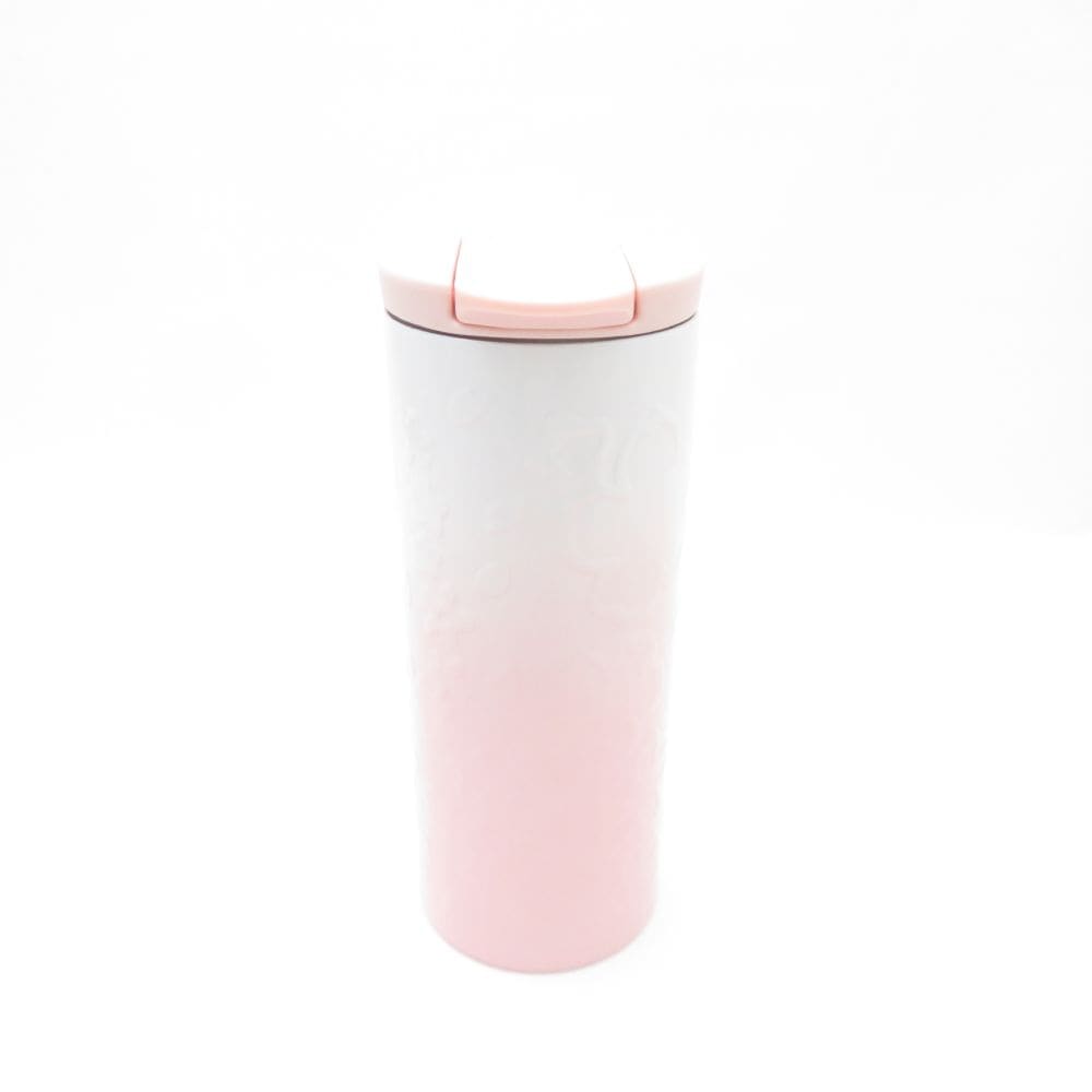 美品 STARBUCKS スターバックス SAKURA2017 ステンレス シリンダー エンボス タンブラー 1点 355ml 桜 さくら スタバ SC8096E2 【中古】